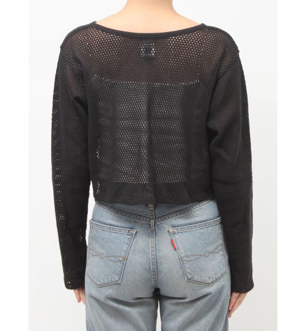 Ungrid「メッシュショートカーディガン」|カーディガン|