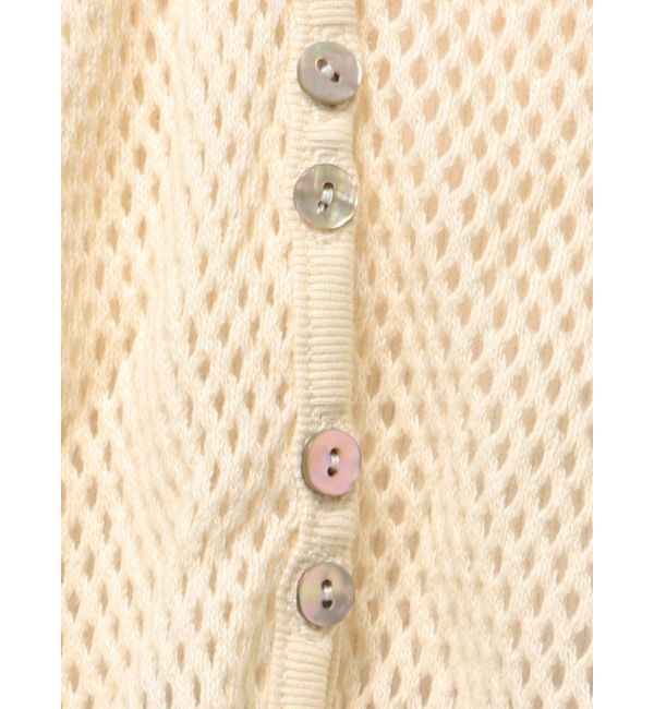 Ungrid「メッシュショートカーディガン」|カーディガン|