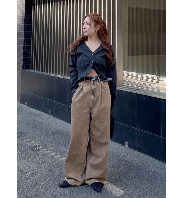 Ungrid「ブリーチルーズデニム」|デニム|