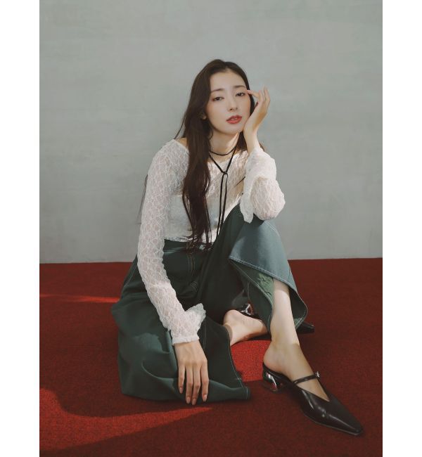 LAGUNAMOON「MODERNカッティングメタルヒールミュール」|その他|