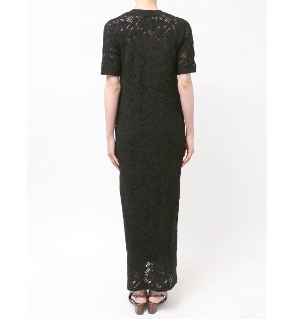 LAGUNAMOON「パターンニッティングフロントボタンワンピース」|ワンピース|