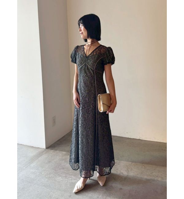 LAGUNAMOON「LADYスモールフラワーレースワンピース」|ドレス|