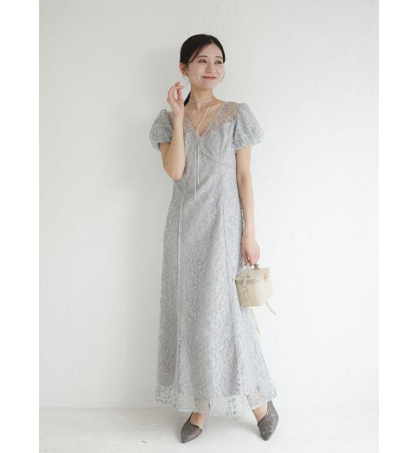 LAGUNAMOON「LADYスモールフラワーレースワンピース」|ドレス|