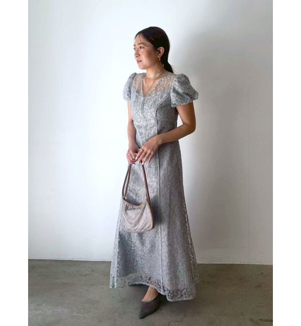 LAGUNAMOON「LADYスモールフラワーレースワンピース」|ドレス|