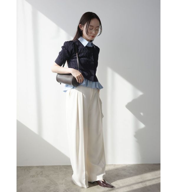 LAGUNAMOON「サイドベルトワイドパンツ」|その他|