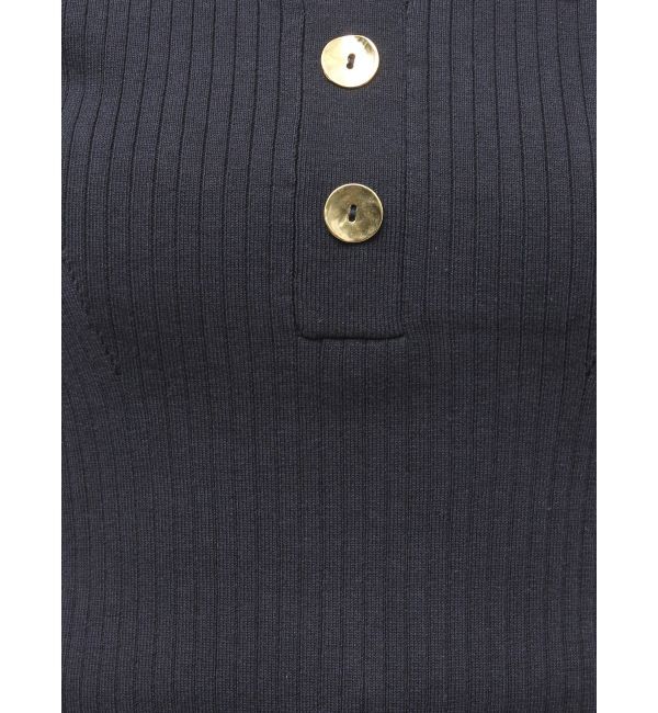 LAGUNAMOON「カラーネックラインニットプルオーバー」|ニット・セーター|