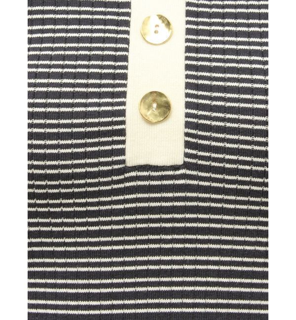 LAGUNAMOON「カラーネックラインニットプルオーバー」|ニット・セーター|