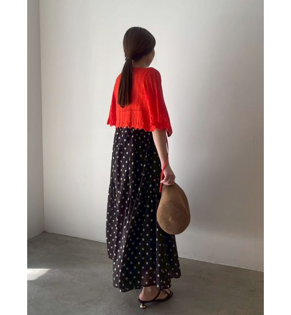 LAGUNAMOON「スカラップヘムレースニットアンサンブル」|ニット・セーター|