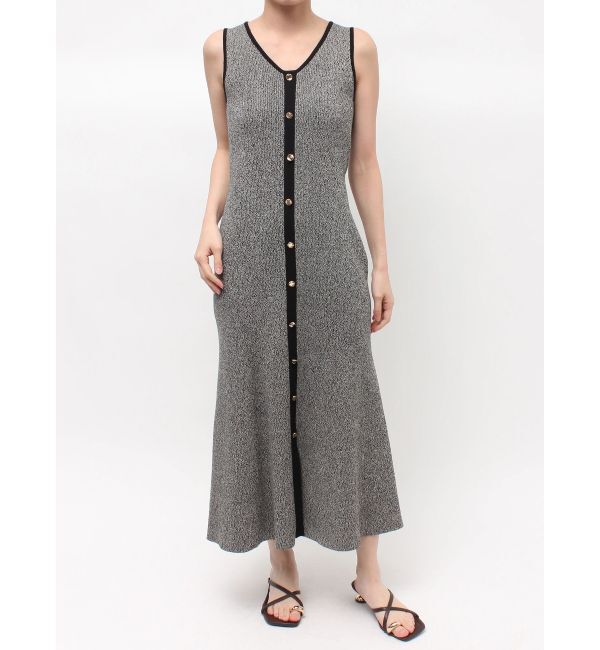 LAGUNAMOON「フロントボタンランジニットワンピース」|ワンピース|