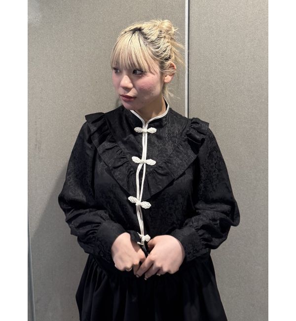 jouetie「ショートチャイナシャツ」|シャツ・ブラウス|