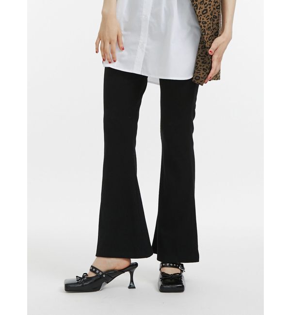 jouetie「イージーフィットフレアパンツ」|その他|ブラック