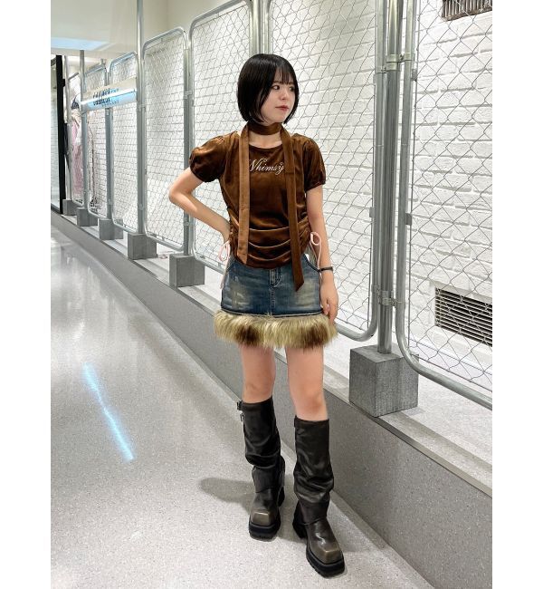 jouetie「ベロアチョーカートップス」|Tシャツ・カットソー|