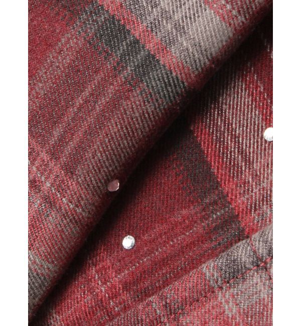 jouetie「ステンカラーラインストーンショートジャケット【セットアップ対応】」|テーラードジャケット|