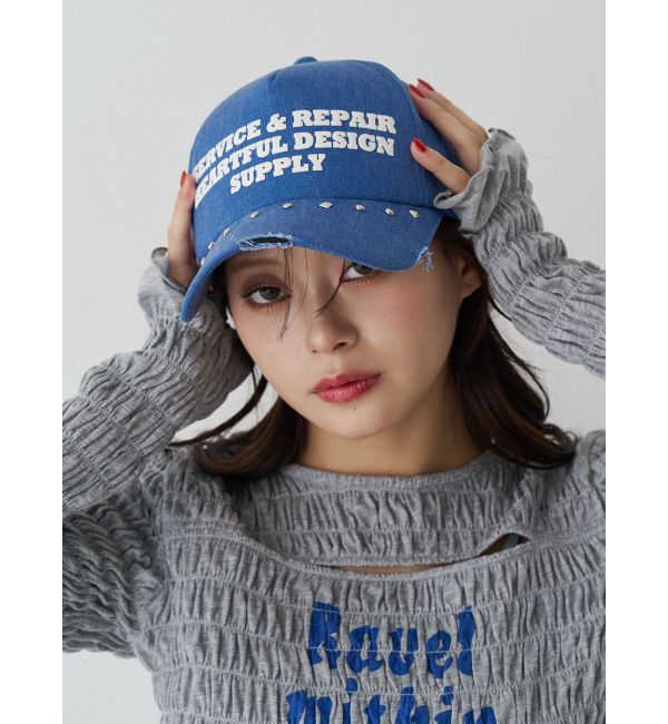 jouetie「スタッズロゴキャップ」|キャップ・キャスケット|