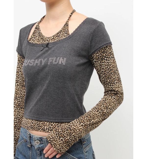 jouetie「レイヤードライクホルターネックトップス」|Tシャツ・カットソー|