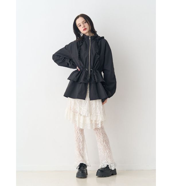 jouetie「フリルマウンテンブルゾン」|ブルゾン・スタジャン|