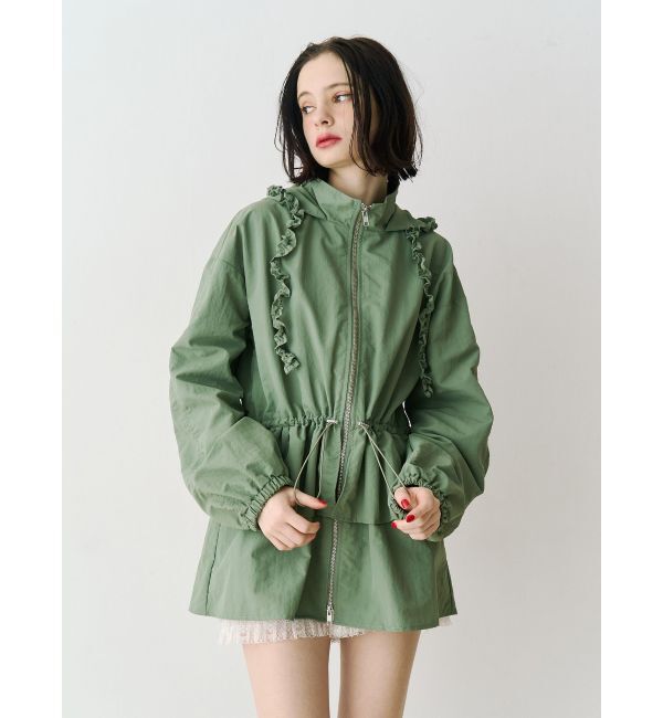 jouetie「フリルマウンテンブルゾン」|ブルゾン・スタジャン|