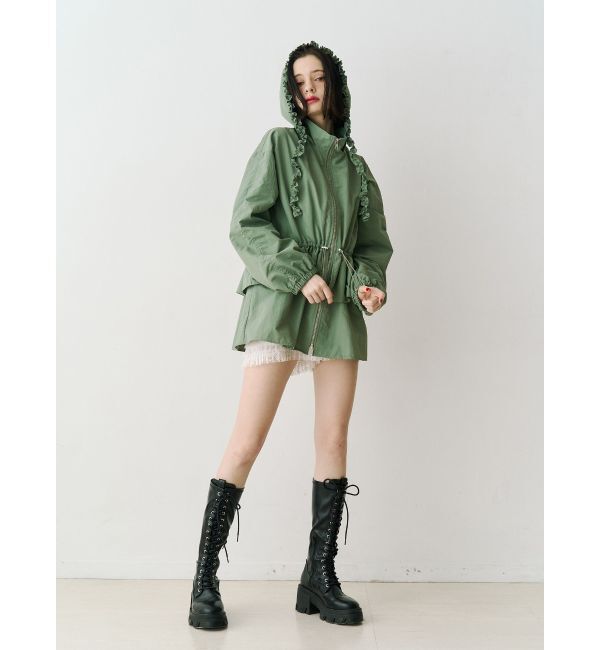 jouetie「フリルマウンテンブルゾン」|ブルゾン・スタジャン|