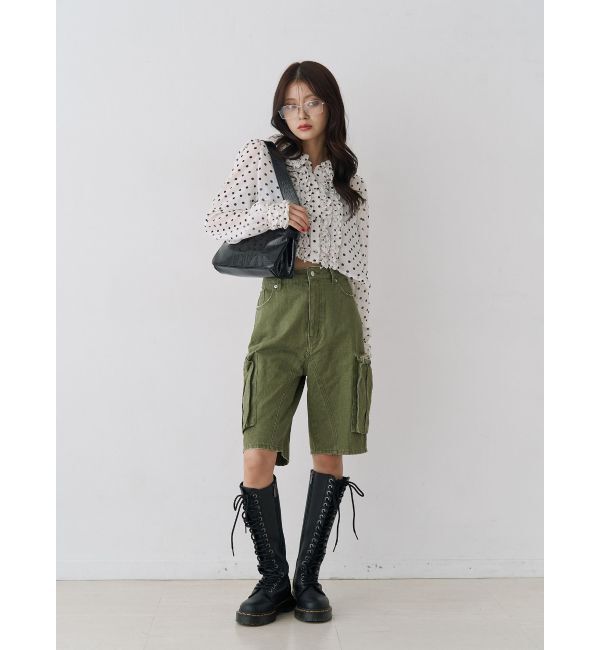 jouetie「シアーフリルショートブラウス」|シャツ・ブラウス|