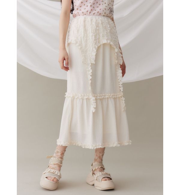 merry jenny「ガーターフリルスカート」|スカート|