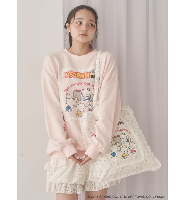 merry jenny「いちご新聞frill frillトート」|トートバッグ|