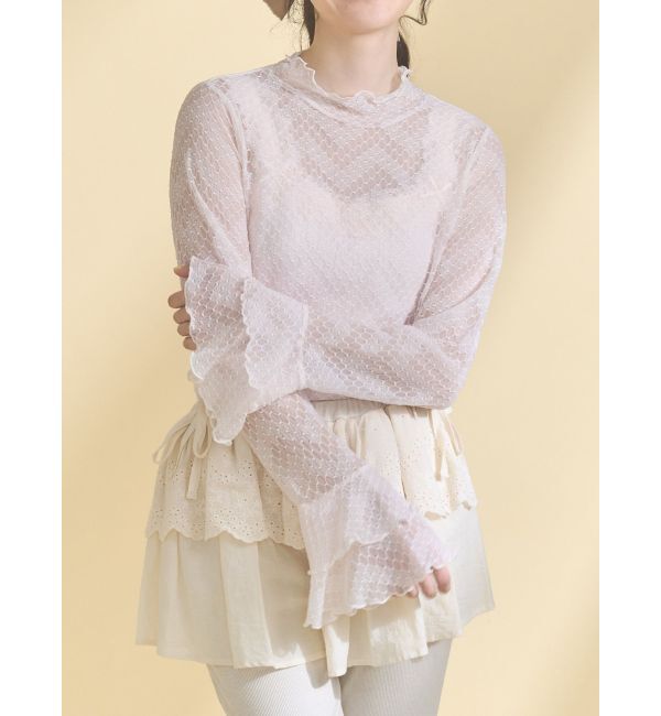 merry jenny「lace frame camisole tops」|キャミソール|