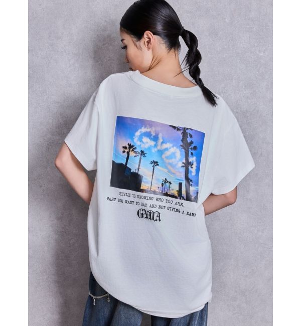 GYDA「LA GYDA CLOUD PHOTO BIG Tシャツ」|Tシャツ・カットソー|