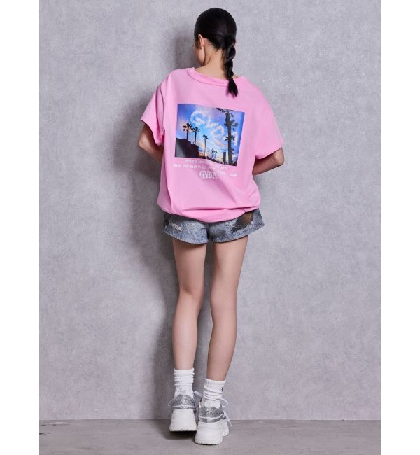 GYDA「LA GYDA CLOUD PHOTO BIG Tシャツ」|Tシャツ・カットソー|