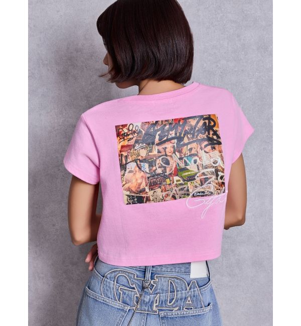 GYDA「sacred edge cross PHOTOショートTシャツ」|Tシャツ・カットソー|ピンク