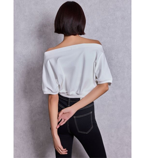 GYDA「GGエンボスオフショルトップス」|Tシャツ・カットソー|