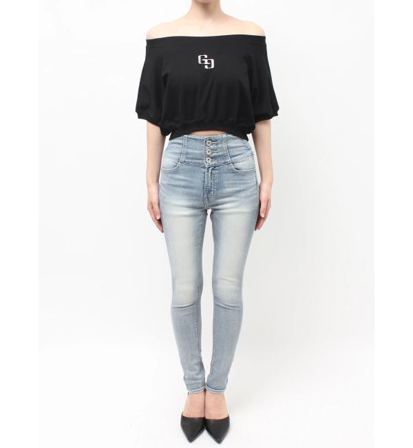 GYDA「GGエンボスオフショルトップス」|Tシャツ・カットソー|