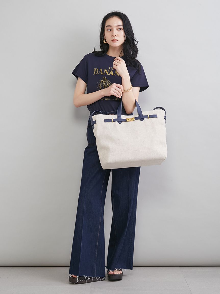 Mila Owen「ベルト付きキャンバストートバッグ」|トートバッグ|