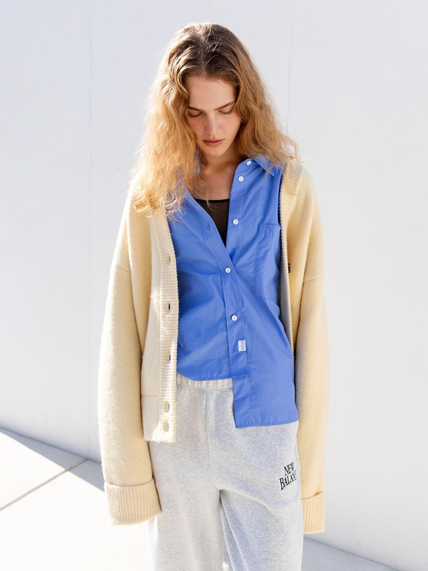 emmi atelier「emmiロゴ刺繍シャツ」|シャツ・ブラウス|BLU