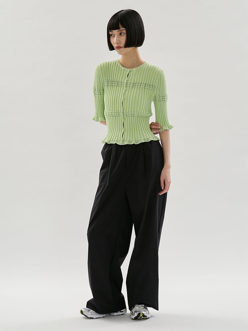 emmi atelier「2wayランダムリブニット」|ニット・セーター|