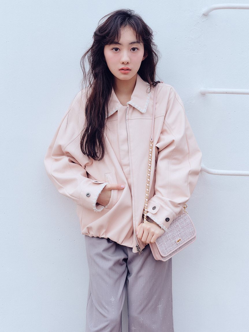 FURFUR「ビジュー付きイージーパンツ」|チノ|