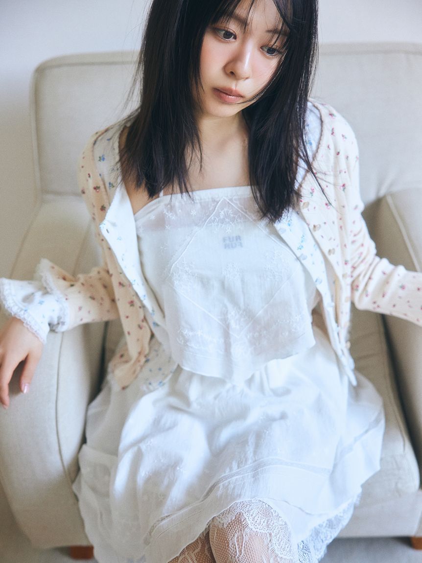 FURFUR「ミニフラワープリントカーディガン」|カーディガン|