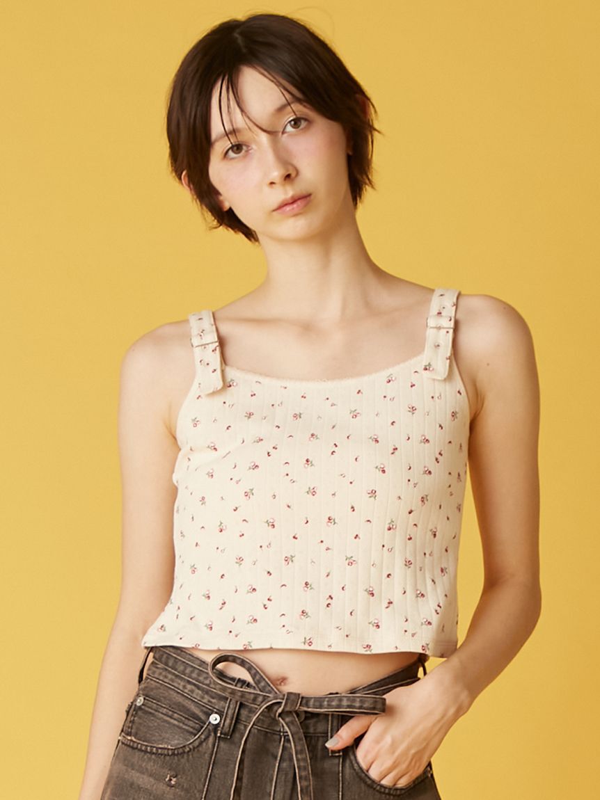 FURFUR「ミニフラワープリントタンクトップ」|タンクトップ|
