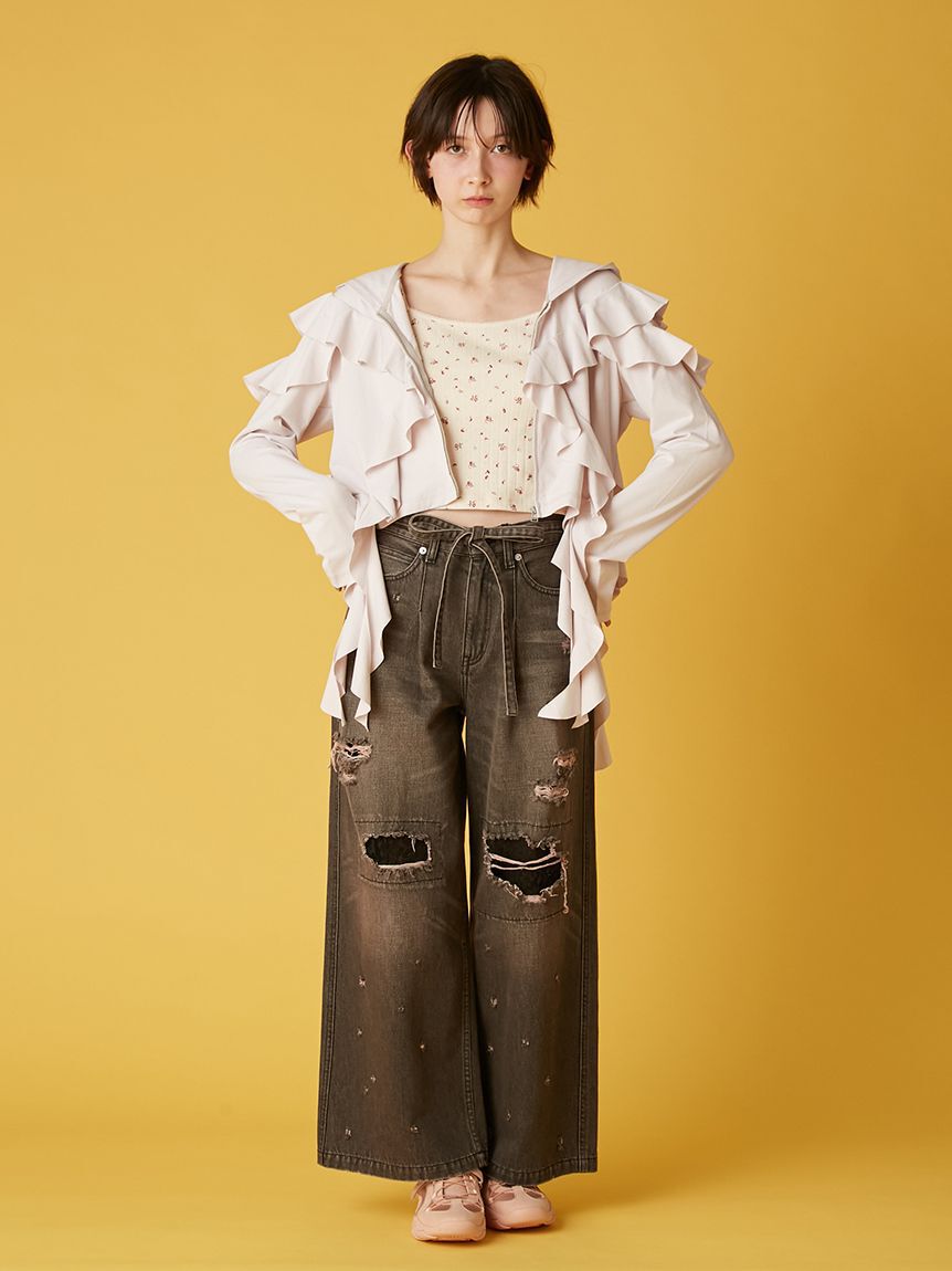 FURFUR「ミニフラワープリントタンクトップ」|タンクトップ|