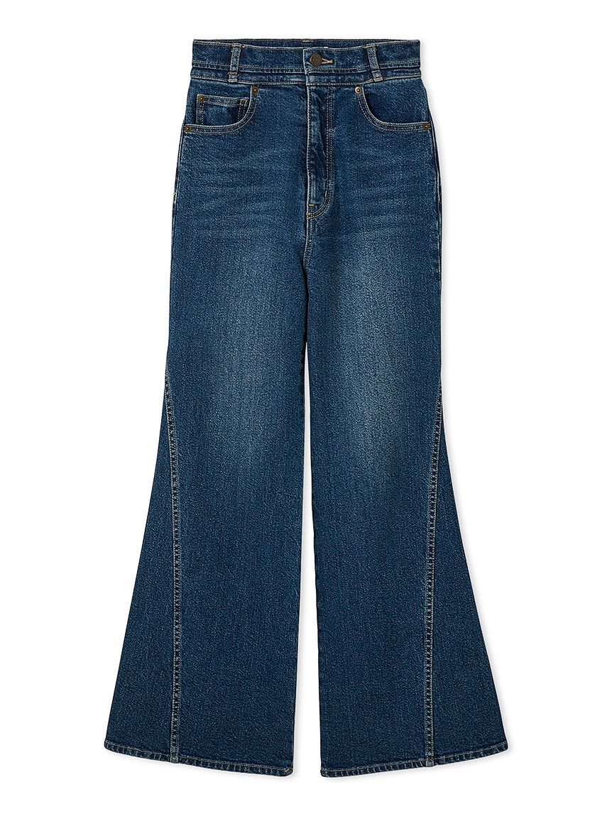 SNIDEL「【00サイズあり】Sustainableストレッチフレアデニムパンツ」|デニム|