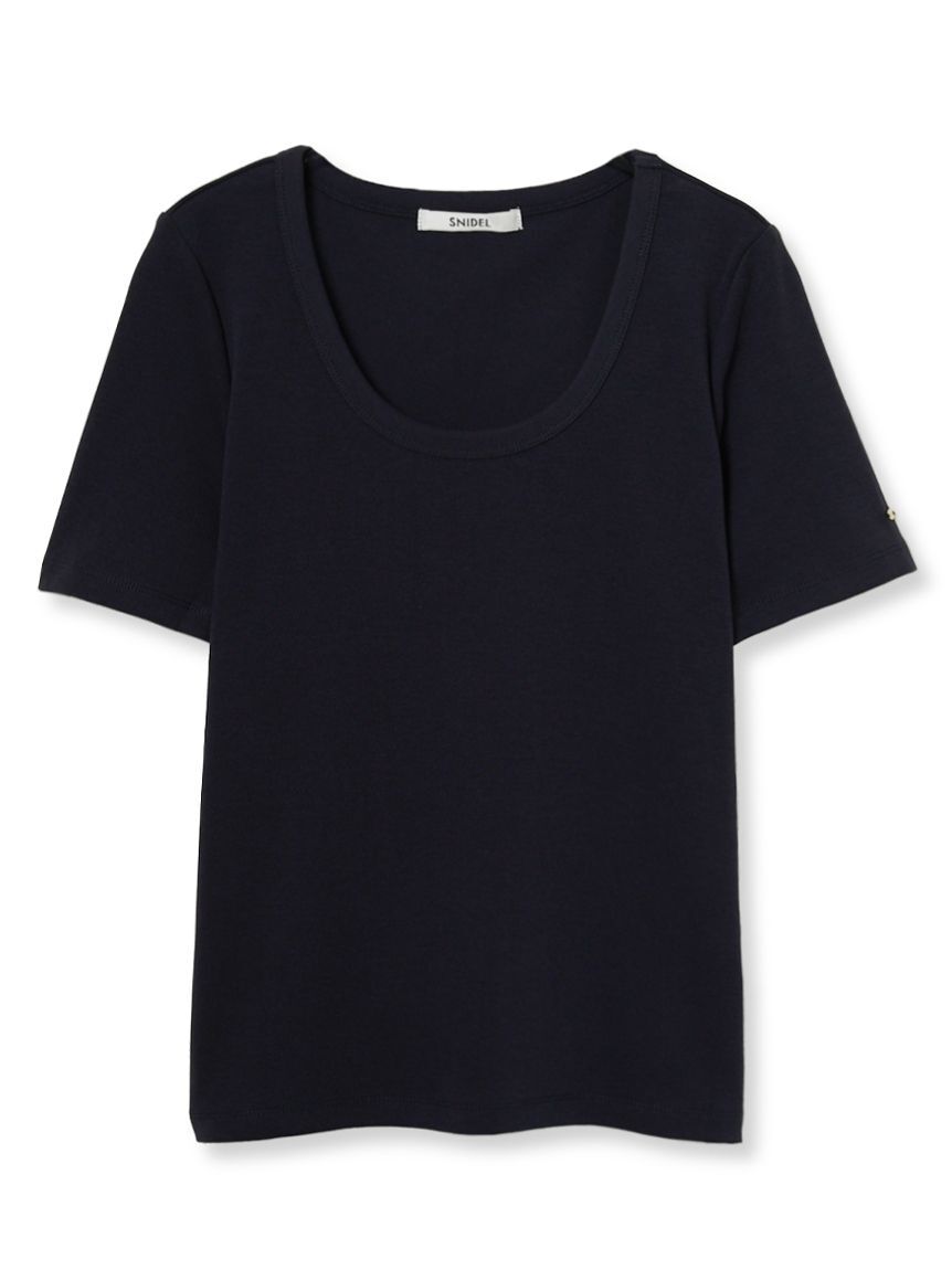 SNIDEL「UネックTシャツ」|Tシャツ・カットソー|