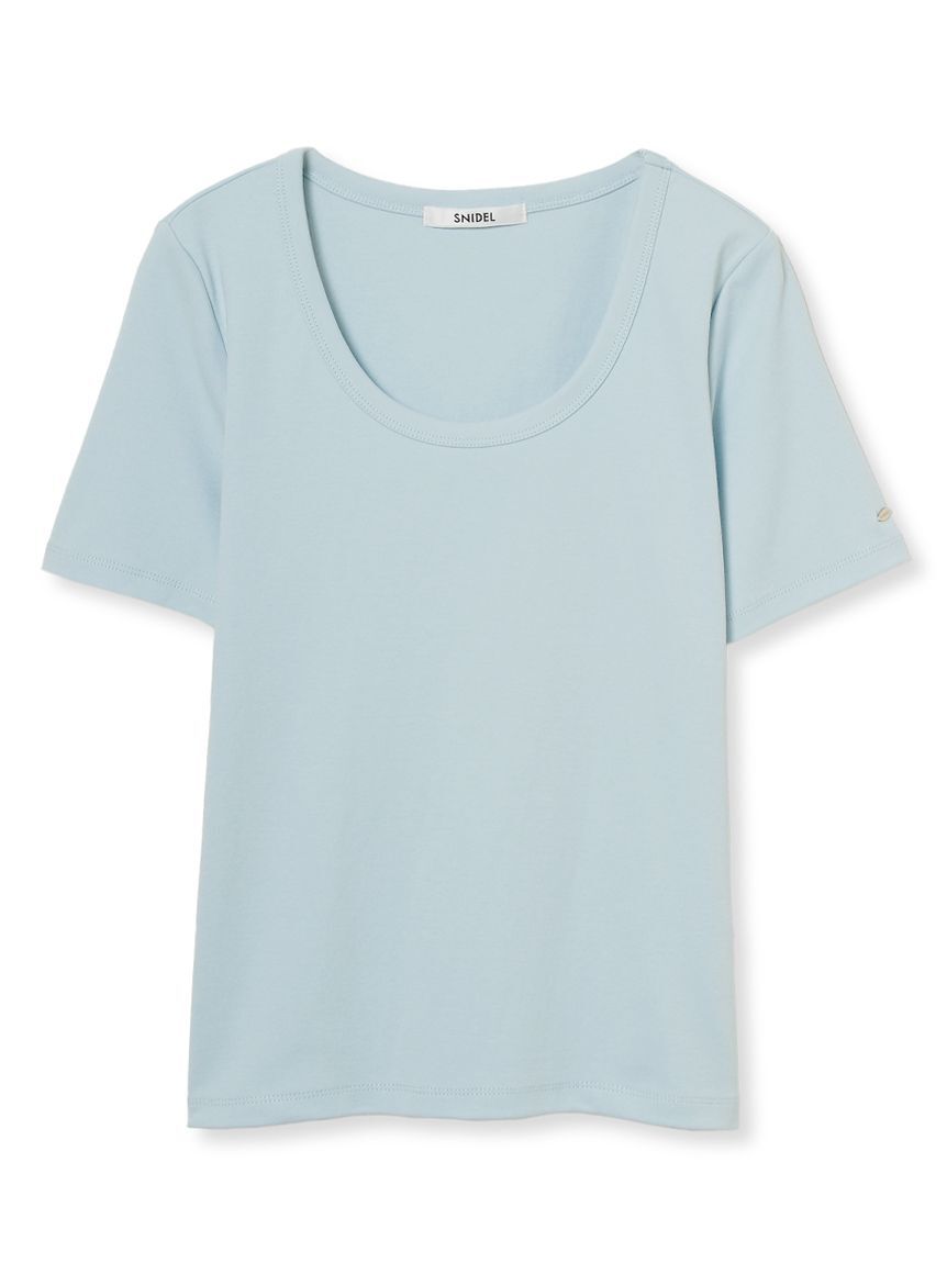 SNIDEL「UネックTシャツ」|Tシャツ・カットソー|LBLU