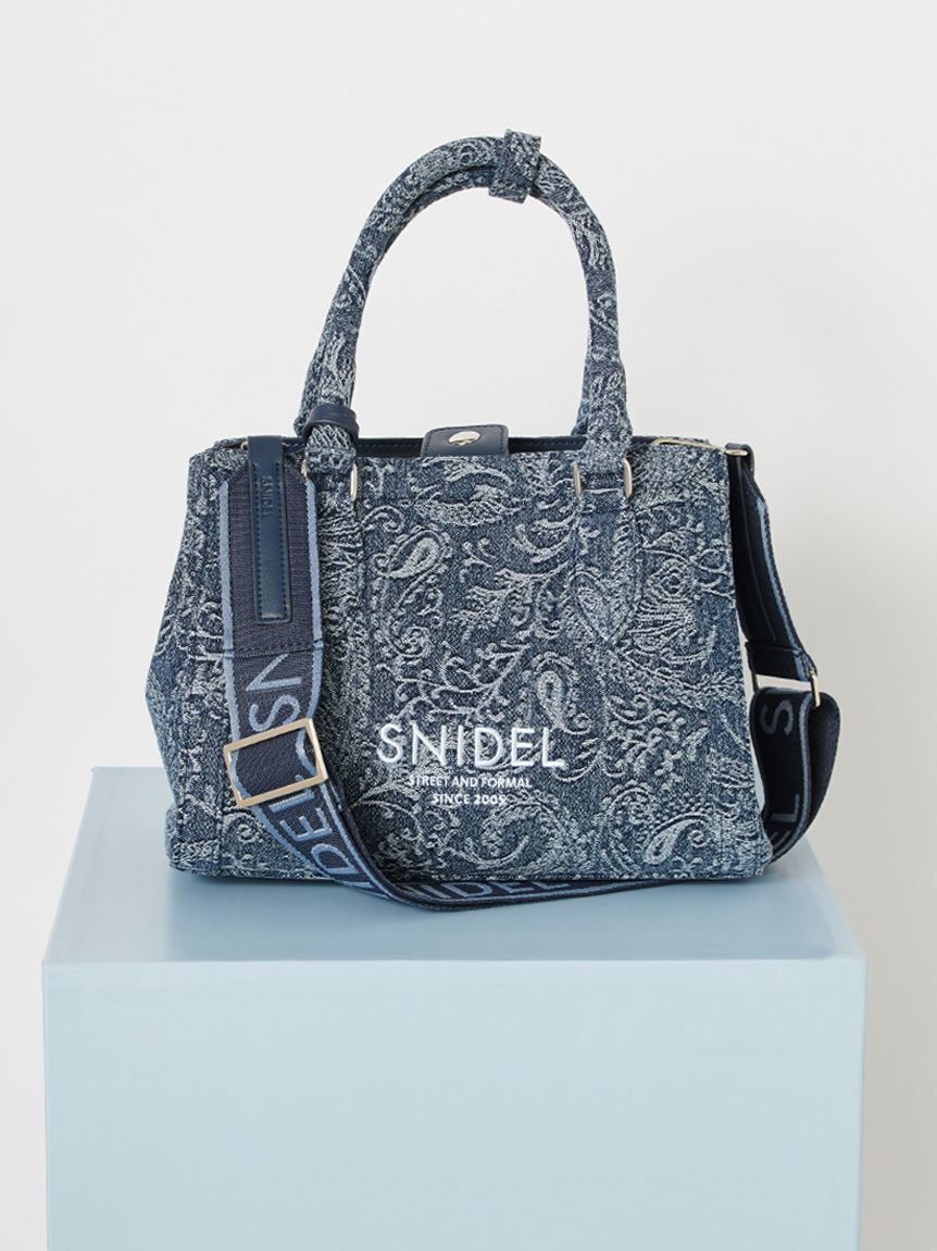 SNIDEL「バリエロゴバッグ」|ハンドバッグ|NVY