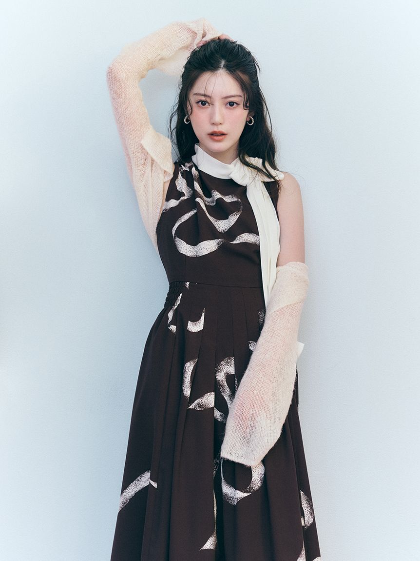 SNIDEL「【WEB限定カラーあり】リボンディテールカーデセットワンピース」|ワンピース|BRW