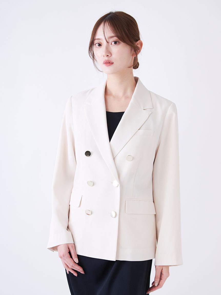 SNIDEL「【LUMISHADE】UVダブルジャケット」|テーラードジャケット|