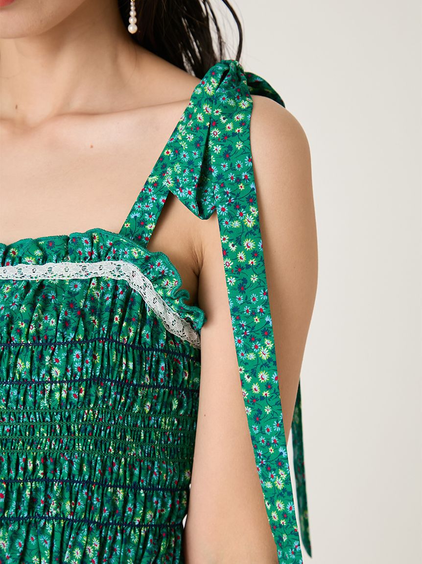 FRAY I.D「【FRAY I.D MADE WITH LIBERTY FABRIC】ラッフルキャミソールドレス」|ドレス|