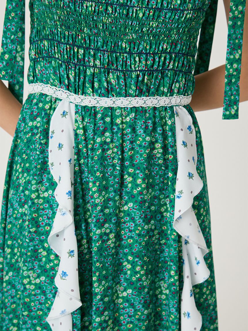 FRAY I.D「【FRAY I.D MADE WITH LIBERTY FABRIC】ラッフルキャミソールドレス」|ドレス|