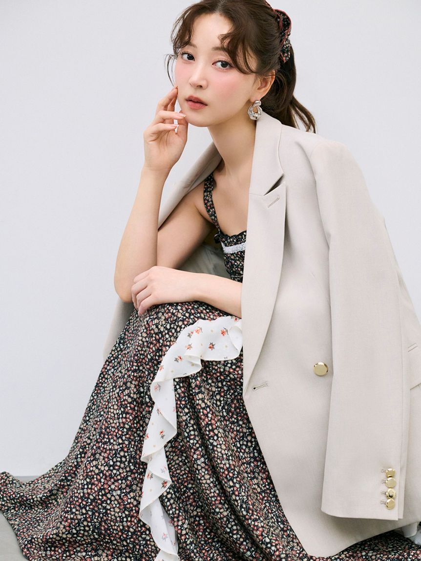 FRAY I.D「【FRAY I.D MADE WITH LIBERTY FABRIC】ラッフルキャミソールドレス」|ドレス|