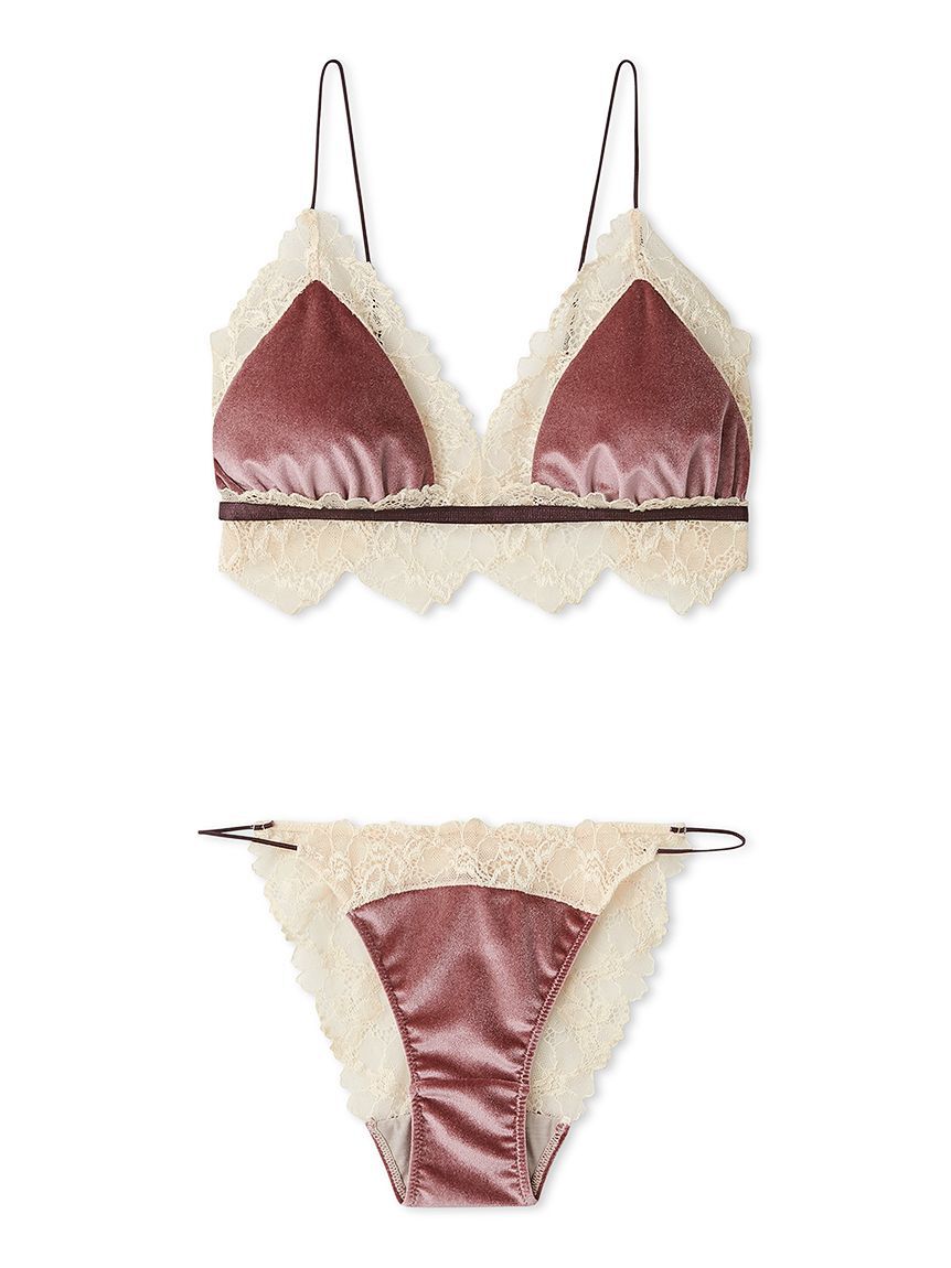 LILY BROWN Lingerie「【LILY BROWN Lingerie】ブラレットセット／ベロアマルチカラー」|インナー|