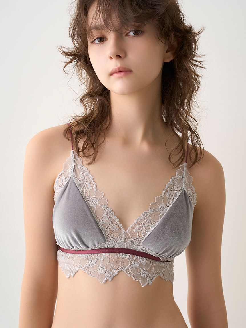 LILY BROWN Lingerie「【LILY BROWN Lingerie】ブラレットセット／ベロアマルチカラー」|インナー|