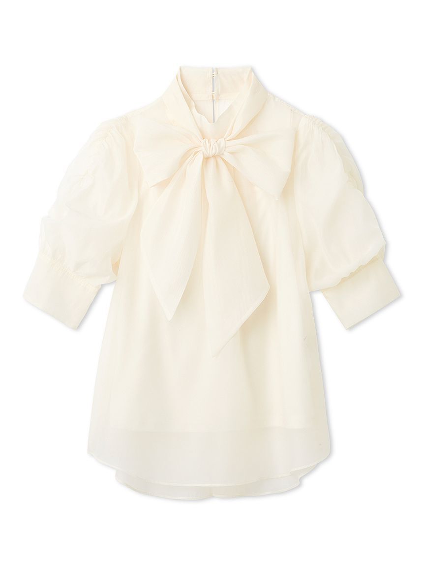 LILY BROWN「オーガンザボウタイブラウス」|シャツ・ブラウス|